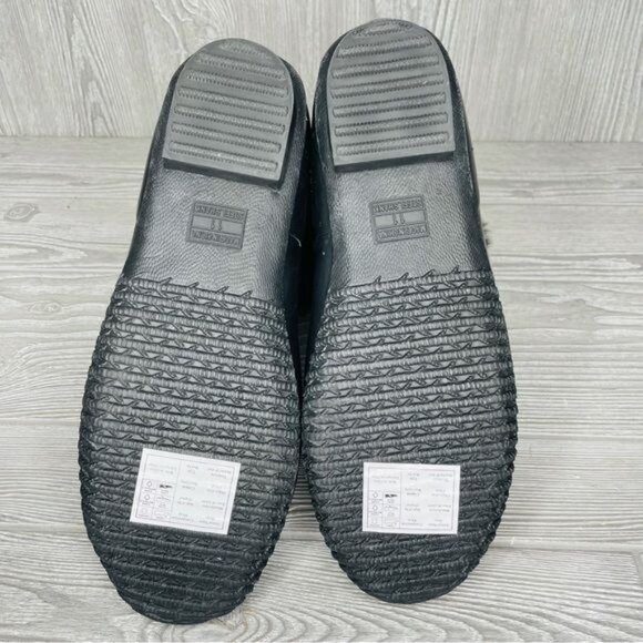 Nwot bearpaw Deborah Black/Grey rain boots with fur trim size 11 waterproof - Picture 6 of 8